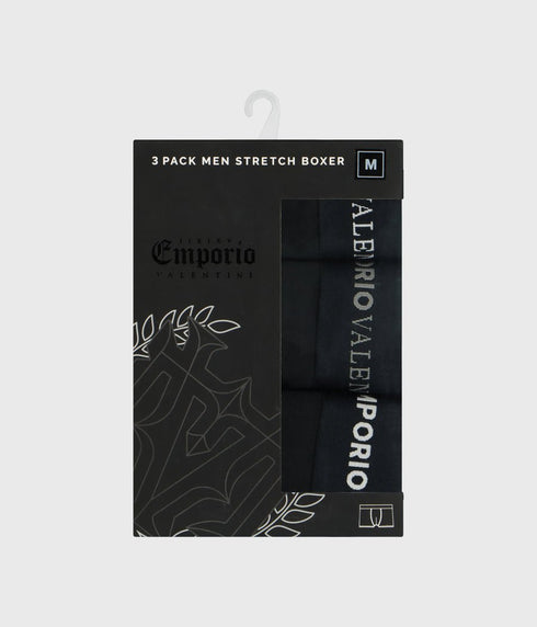 Emporio valentini underwear for man מארז 3 תחתוני בוקסר לגבר